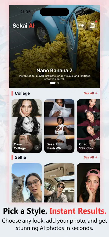 Sekai AI: AI Photo Generator screenshot