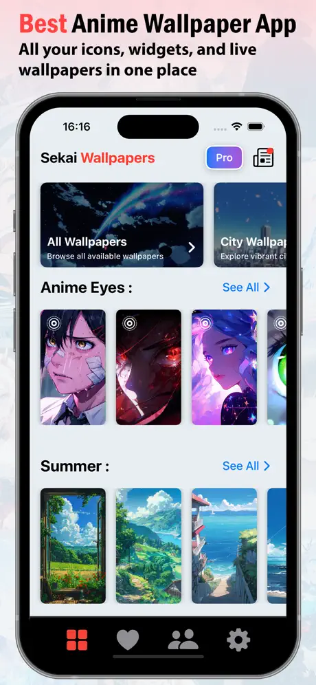 Sekai Anime Live Wallpapers screenshot